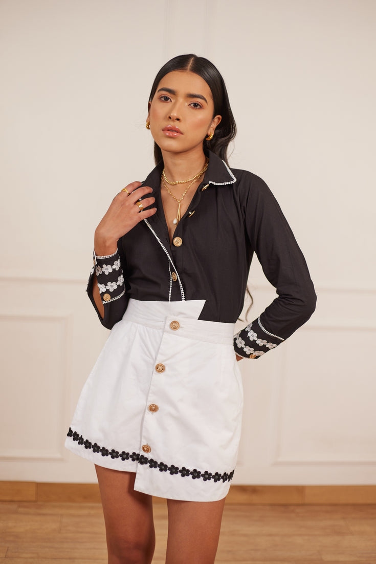 Harsinghar asymmetric skirt