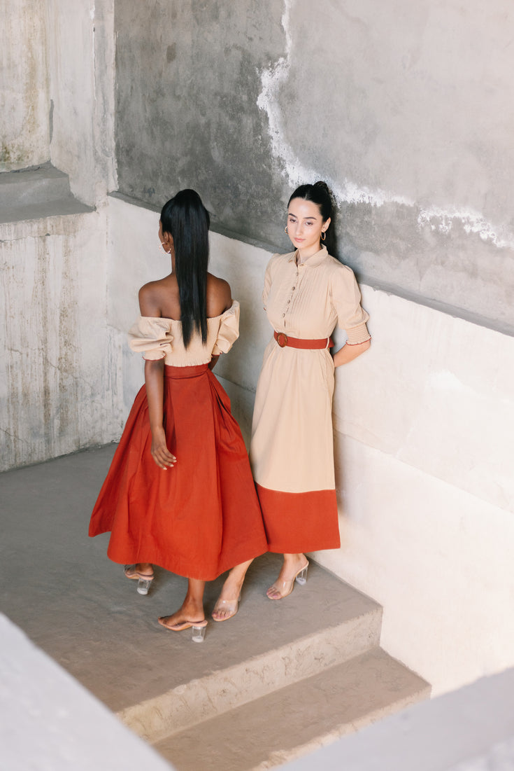 Terracotta Midi Dress