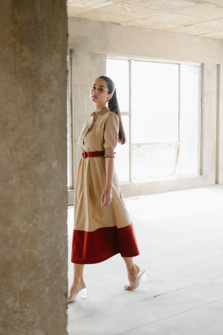 Terracotta Midi Dress