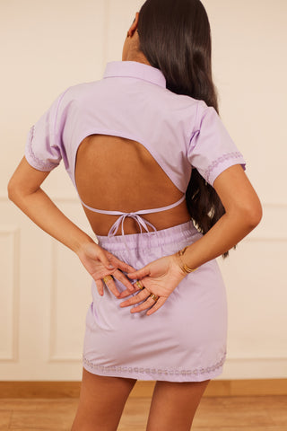 Juhi cropped shirt