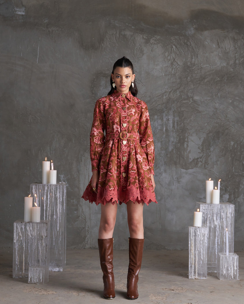 Sunehri shirt dress