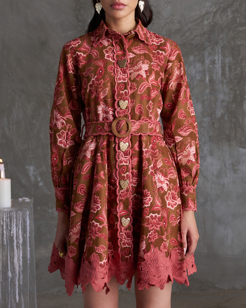 Sunehri shirt dress
