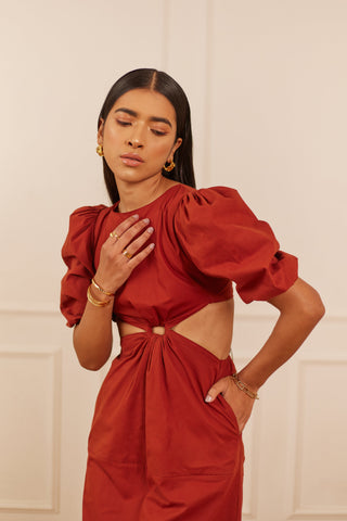 Gulmohar midi dress