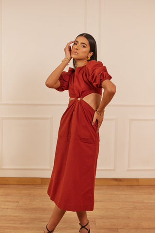 Gulmohar midi dress